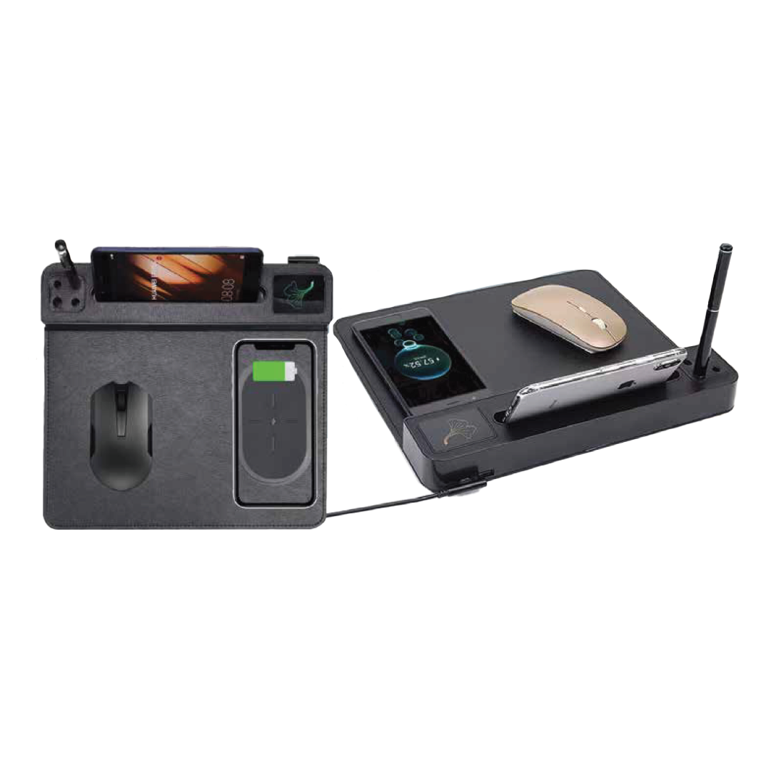 LIGHT-UP LOGO WIRELESS CHARGING MOUSE PAD