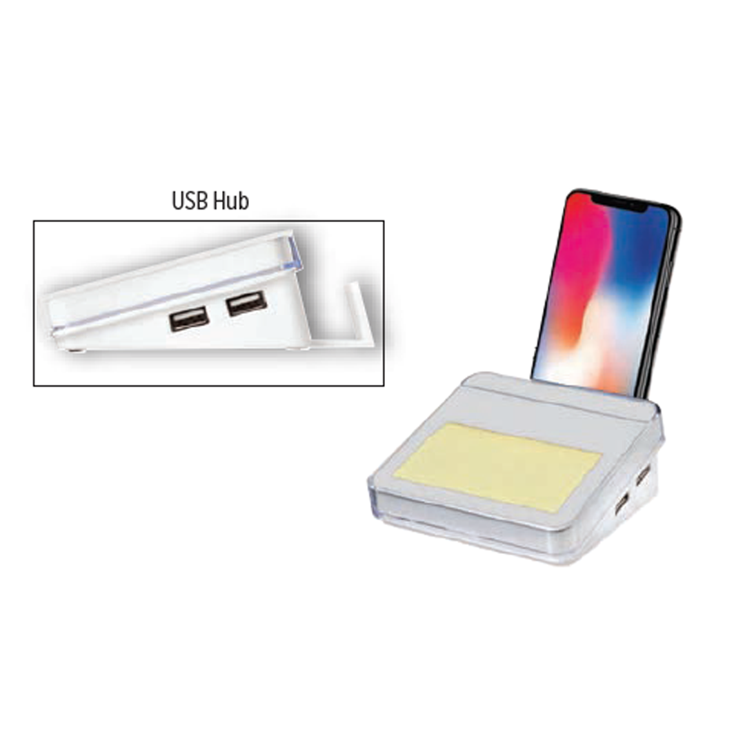 Mobile Holder with Sticky note pad, USB HUB
