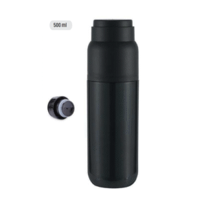 Double walled stainless steel vacuum flask